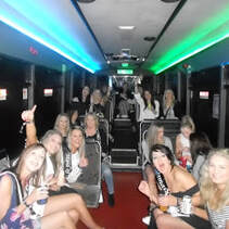 clubbing in our vip party bus in toronto